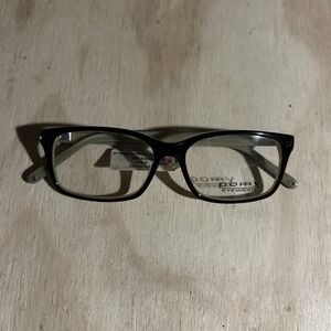 Pomy Eyewear 321 Black Eyeglass Frames 54 15 145 Frames Only NWT